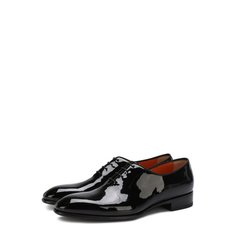 Классические оксфорды из лаковой кожи Santoni