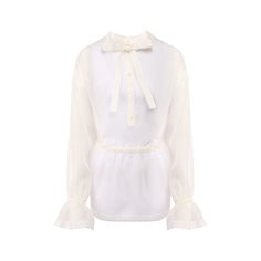 Блузка из смеси шелка и хлопка Dolce & Gabbana