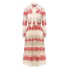 Платье с принтом REDVALENTINO
