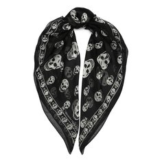 Шелковый шарф Alexander McQueen