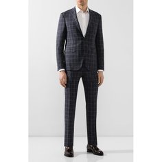 Костюм из смеси шерсти и шелка Canali