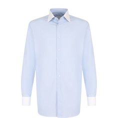 Хлопковая сорочка с воротником кент Brioni