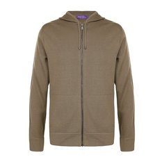 Кардиган из смеси кашемира и шелка на молнии с капюшоном Ralph Lauren