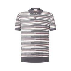 Поло из смеси шелка и хлопка Z Zegna