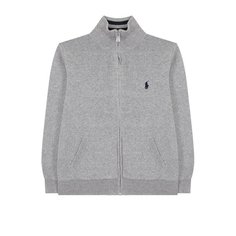 Хлопковый кардиган на молнии с воротником-стойкой Polo Ralph Lauren