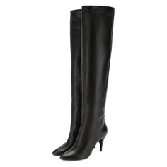 Кожаные ботфорты Kiki Saint Laurent