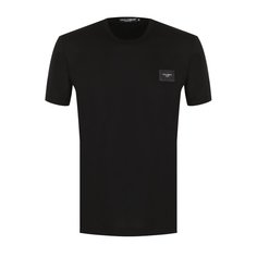 Хлопковая футболка с круглым вырезом Dolce & Gabbana