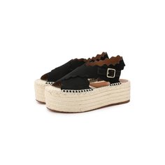 Замшевые сандалии Lauren Chloé