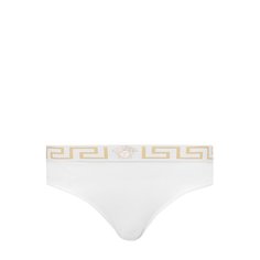 Хлопковые трусы с логотипом бренда Versace