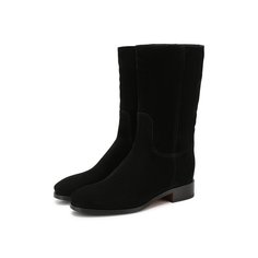 Замшевые сапоги Santoni