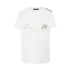 Хлопковая футболка Balmain