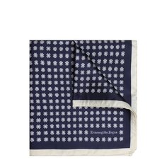 Шелковый платок с узором Ermenegildo Zegna