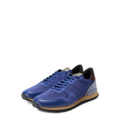Комбинированные кроссовки Valentino Garavani Rockrunner с контрастной отделкой Valentino