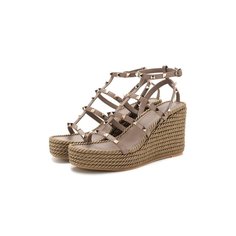 Кожаные босоножки Valentino Garavani Rockstud Torchon Valentino