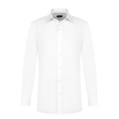 Хлопковая сорочка с итальянским воротником Tom Ford