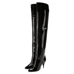 Кожаные ботфорты Kiki Saint Laurent