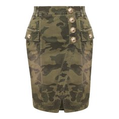 Джинсовая юбка Balmain