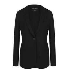 Приталенный однотонный жакет Giorgio Armani