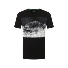 Хлопковая футболка BOSS