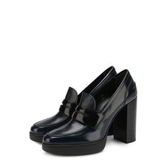Кожаные туфли на устойчивом каблуке и платформе Tod’s Tods