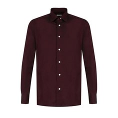 Хлопковая рубашка с воротником кент Kiton