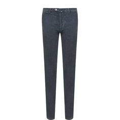 Брюки прямого кроя из смеси хлопка и шерсти Kiton