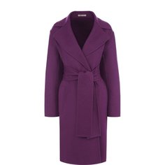 Однотонное кашемировое пальто с поясом Bottega Veneta