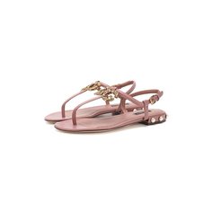 Кожаные сандалии DG Amore Dolce & Gabbana