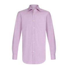 Хлопковая сорочка с воротником кент Kiton