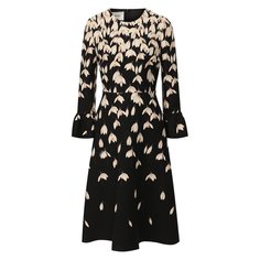 Платье из смеси шерсти и шелка Valentino
