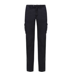 Брюки-карго из смеси льна и хлопка Kiton