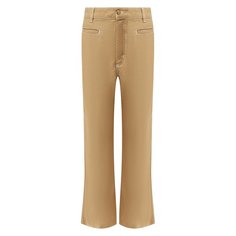 Брюки из смеси хлопка и льна Loewe