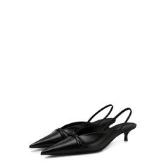 Кожаные туфли Knife на каблуке kitten heel Balenciaga