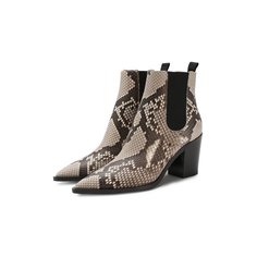 Ботильоны из кожи питона Gianvito Rossi