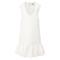 Платье с оборкой MSGM