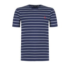 Хлопковая футболка в полоску Polo Ralph Lauren