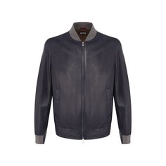 Кожаный бомбер Brunello Cucinelli