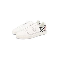 Кожаные кеды Valentino Garavani Backnet Valentino