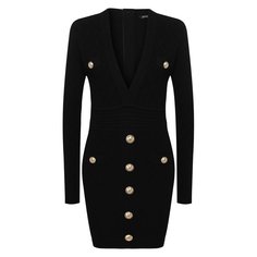 Платье из вискозы Balmain