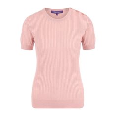 Пуловер из смеси шерсти и шелка с коротким рукавом Ralph Lauren