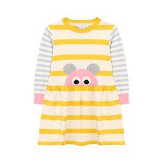 Платье из хлопка и шерсти Stella McCartney