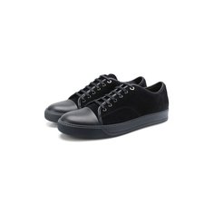 Замшевые кеды Lanvin