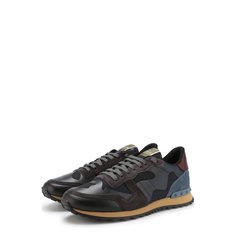 Комбинированные кроссовки Valentino Garavani Rockrunner на шнуровке Valentino