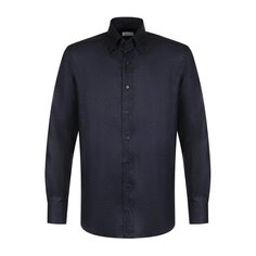 Льняная сорочка с воротником кент Zilli