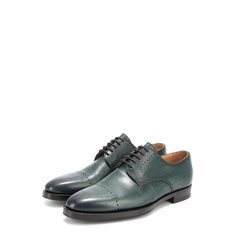 Классические кожаные дерби с брогированием Kiton