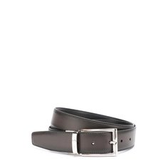 Кожаный ремень с двумя сменными пряжками Ermenegildo Zegna