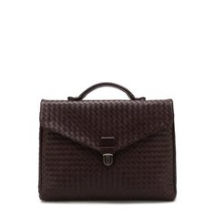 Кожаный портфель с плетением intrecciato Bottega Veneta
