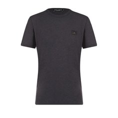 Хлопковая футболка с круглым вырезом Dolce & Gabbana