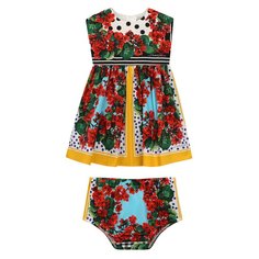 Комплект из хлопкового платья и шорт Dolce & Gabbana