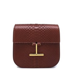 Сумка T Clasp из кожи питона Tom Ford